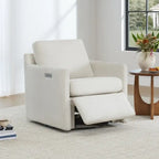 Fauteuil inclinable pivotant motorisé avec port de charge USB