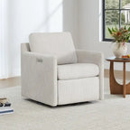 Fauteuil inclinable pivotant motorisé avec port de charge USB