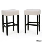Tabourets de bar rembourrés en tissu, lot de 2