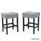 Tabourets de bar rembourrés en tissu, lot de 2