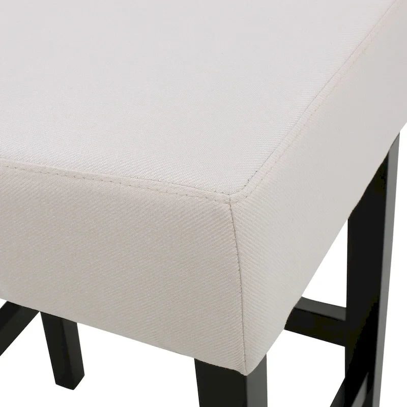 Tabourets de bar rembourrés en tissu, lot de 2