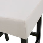 Tabourets de bar rembourrés en tissu, lot de 2