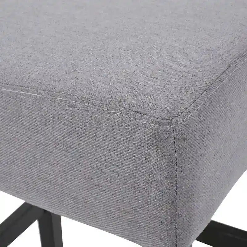 Tabourets de bar rembourrés en tissu, lot de 2
