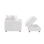 Chaise longue avec pouf de rangement