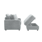Chaise longue avec pouf de rangement
