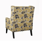Fauteuil d'appoint à oreilles à motifs floraux