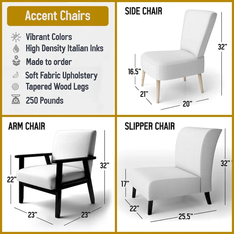 Fauteuil d'appoint géométrique capitonné Retro Abstract Drops XI