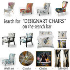 Fauteuil d'appoint géométrique capitonné Retro Abstract Drops XI