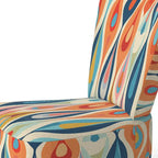Fauteuil d'appoint géométrique capitonné Retro Abstract Drops XI