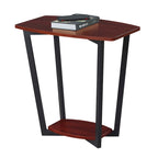 Table d'appoint industrielle avec étagère inférieure