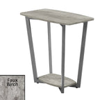 Table d'appoint industrielle avec étagère inférieure