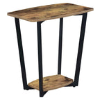 Table d'appoint industrielle avec étagère inférieure