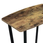 Table d'appoint industrielle avec étagère inférieure