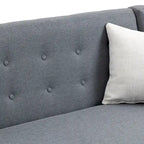 Canapé Loveseat Moderne Capitonnée – Revêtement en Lin