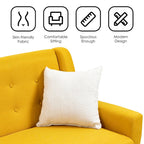 Canapé Loveseat Moderne Capitonnée – Revêtement en Lin