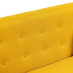 Canapé Loveseat Moderne Capitonnée – Revêtement en Lin
