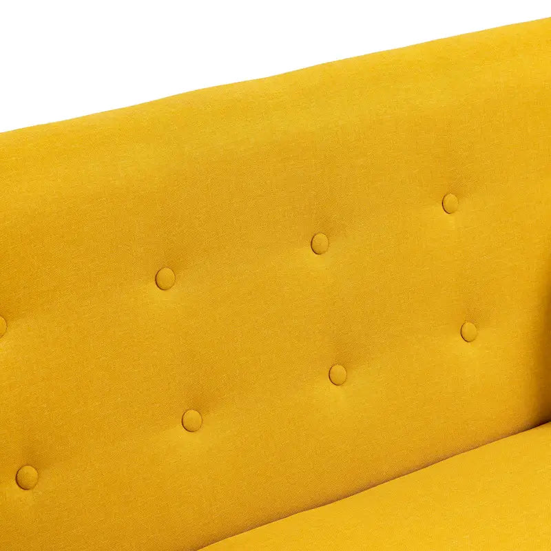 Canapé Loveseat Moderne Capitonnée – Revêtement en Lin