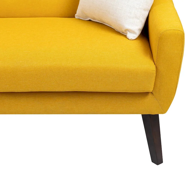 Canapé Loveseat Moderne Capitonnée – Revêtement en Lin