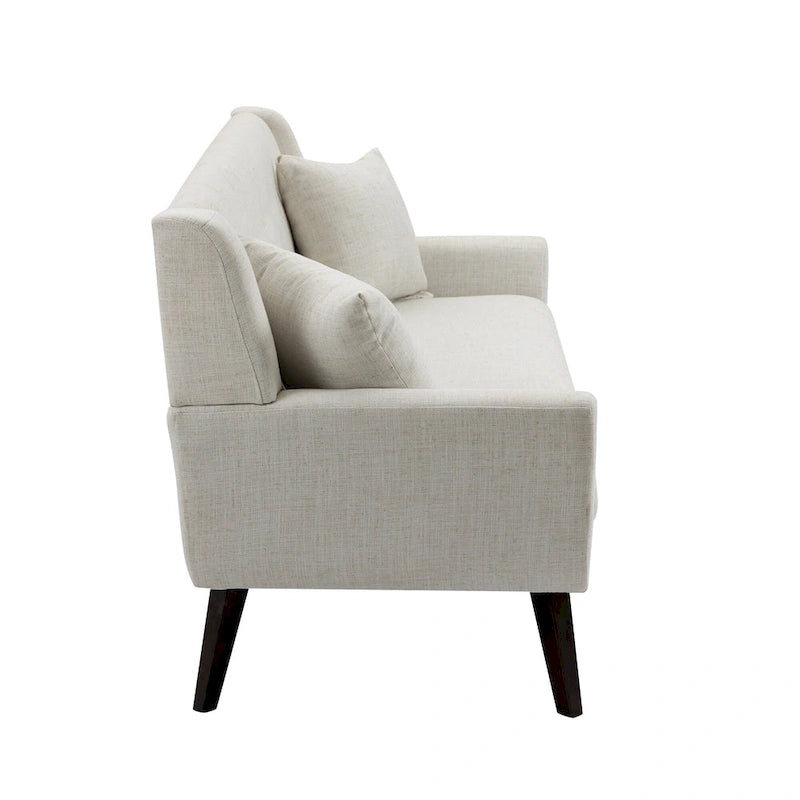 Canapé Loveseat Moderne Capitonnée – Revêtement en Lin