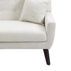 Canapé Loveseat Moderne Capitonnée – Revêtement en Lin