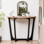 Table d'appoint rustique de ferme avec étagère inférieure, style campagnard français