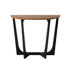 Table d'appoint rustique de ferme avec étagère inférieure, style campagnard français