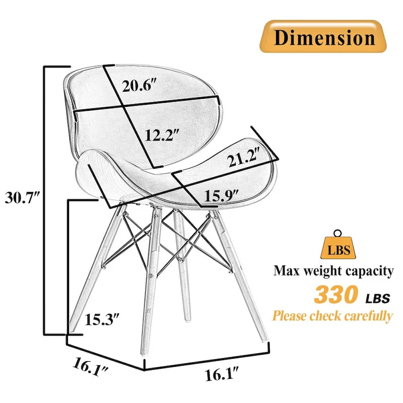Fauteuil d'appoint moderne du milieu du siècle