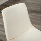 Chaises de salle à manger sans accoudoirs en similicuir, lot de 2