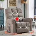 Fauteuil inclinable, pivotant et basculant de grande taille avec fonction massage