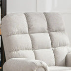 Fauteuil inclinable, pivotant et basculant de grande taille avec fonction massage
