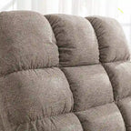 Fauteuil inclinable, pivotant et basculant de grande taille avec fonction massage