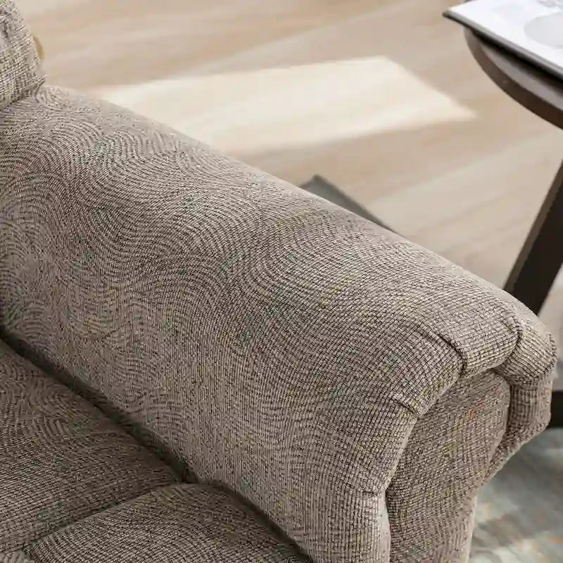 Fauteuil inclinable, pivotant et basculant de grande taille avec fonction massage