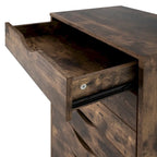 Commode en bois à 9 tiroirs avec tiroirs à glissement fluide