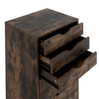 Commode en bois à 9 tiroirs avec tiroirs à glissement fluide