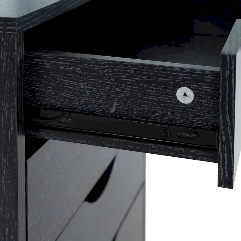 Commode en bois à 9 tiroirs avec tiroirs à glissement fluide