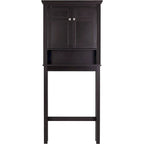 Étagère de salle de bain au-dessus des toilettes avec armoire de rangement et tiroir