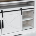 Meuble TV de 68 pouces avec insert de cheminée électrique de 23 pouces