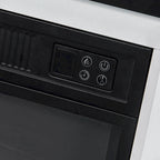 Meuble TV de 68 pouces avec insert de cheminée électrique de 23 pouces