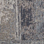 Pouf carré gris et ivoire de 55 cm
