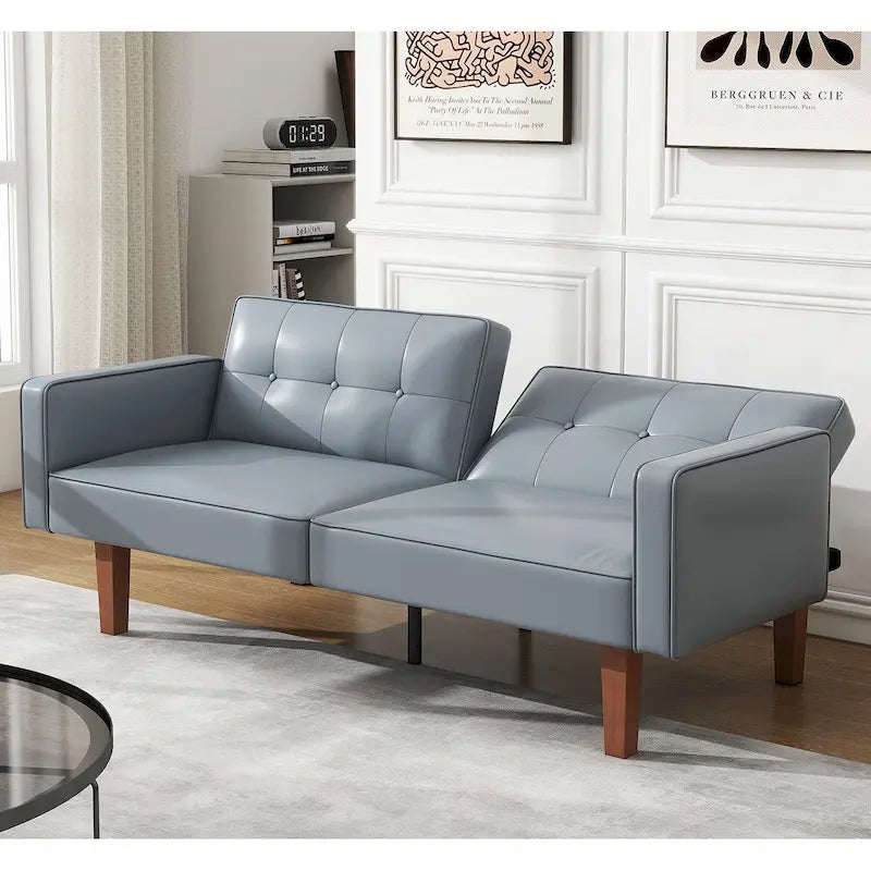 Canapé-lit futon convertible avec coussin en mousse à mémoire de forme