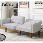 Canapé-lit futon convertible avec coussin en mousse à mémoire de forme