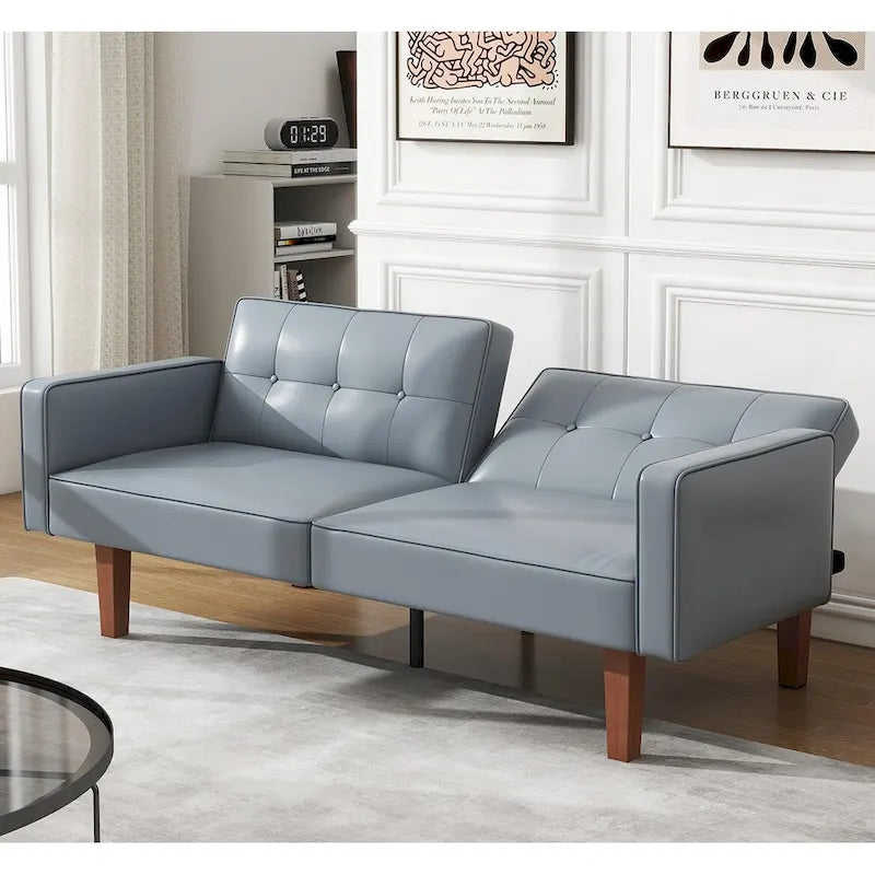 Canapé-lit futon convertible avec coussin en mousse à mémoire de forme