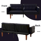 Canapé-lit futon convertible avec coussin en mousse à mémoire de forme