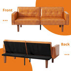 Canapé-lit futon convertible avec coussin en mousse à mémoire de forme