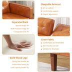 Canapé-lit futon convertible avec coussin en mousse à mémoire de forme