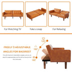 Canapé-lit futon convertible avec coussin en mousse à mémoire de forme