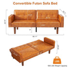 Canapé-lit futon convertible avec coussin en mousse à mémoire de forme