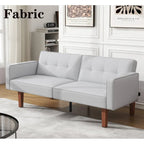 Canapé-lit futon convertible avec coussin en mousse à mémoire de forme