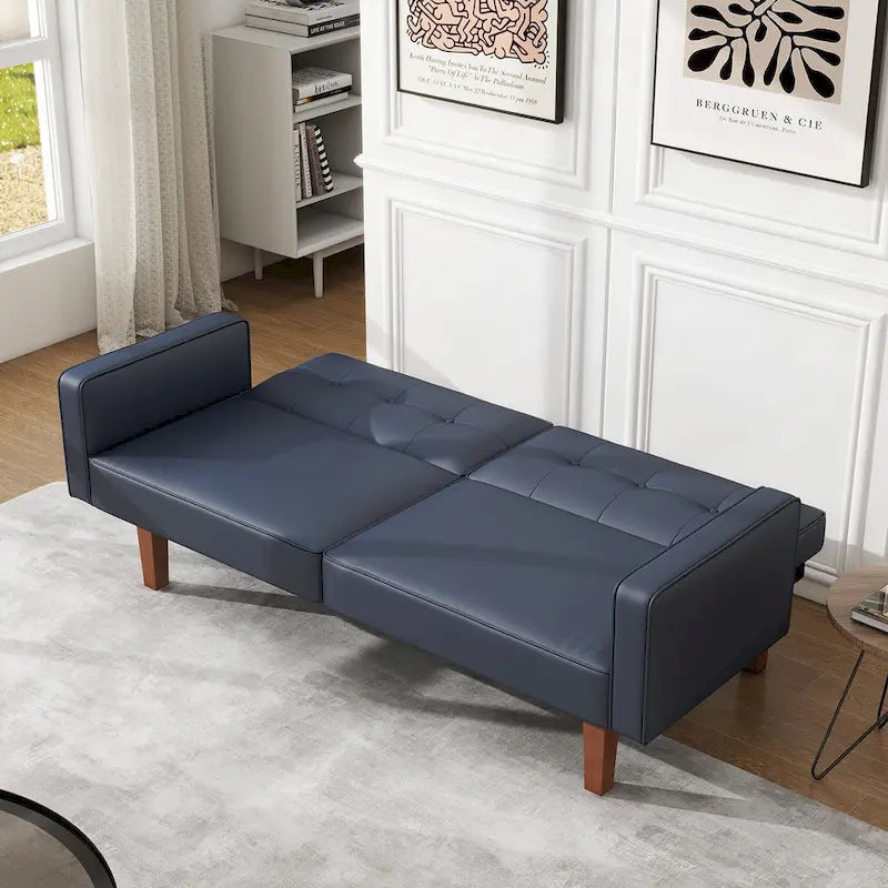 Canapé-lit futon convertible avec coussin en mousse à mémoire de forme