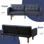 Canapé-lit futon convertible avec coussin en mousse à mémoire de forme